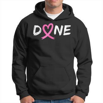 Done Last Day Of Radiation Chemo Breast Cancer Love Heart Hoodie - Thegiftio UK