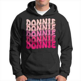 Donnie Vintage Personalized Name I Love Donnie Hoodie - Thegiftio UK