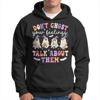 Dont Ghost Your Feeling Halloween School Counselor Halloween Hoodie - Thegiftio UK