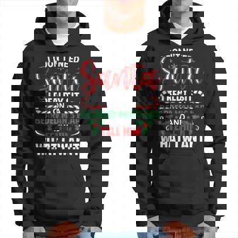 I Don't Need Santa I Already Sit On A Bearded Man's Lap Xmas Hoodie | Seseable UK