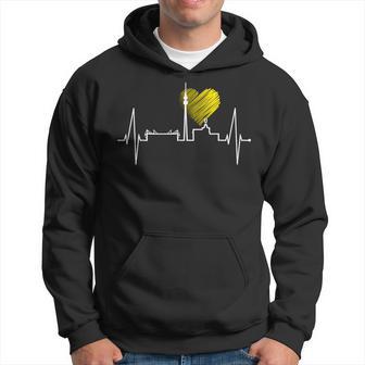 Dortmund Heartbeat Skyline Puls Ruhrpott Stadion Dortmunder Kapuzenpullover - Geschenkecke