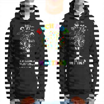Dot Day Each Dot Matters Unity Tree Polka Dot Colorful Dot Hoodie - Thegiftio UK