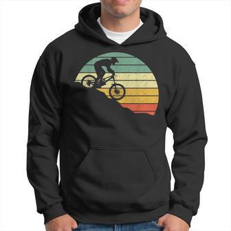 Downhill Mtb Mountain Bike Vintage Retro Mountain Bike Hoodie - Thegiftio UK
