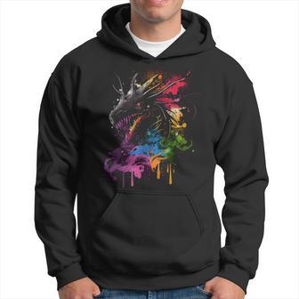 Dragon Fire Spit Wild Animal Dragon Fan Kapuzenpullover - Geschenkecke