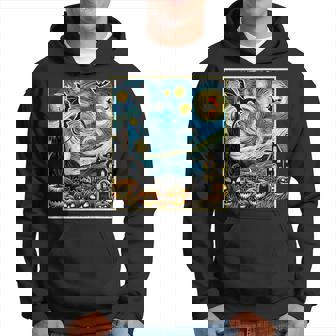 Dragon Van Gogh Starry Night Pumpkin Spooky Halloween Hoodie - Monsterry