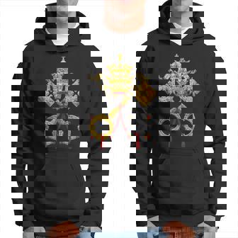 Drapeau De Laille Duatican Avec Armoiries Rome Carré Saint-Pierre Sweat à capuche - Cadeauxyz