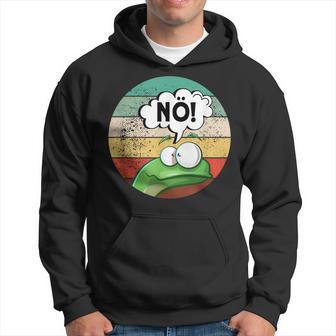 Before Du Fragst Nein Nöintage Frog Kapuzenpullover - Geschenkecke