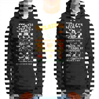 Due To Inflation This Is My Halloween Thanksgiving Christmas Hoodie | Mazezy