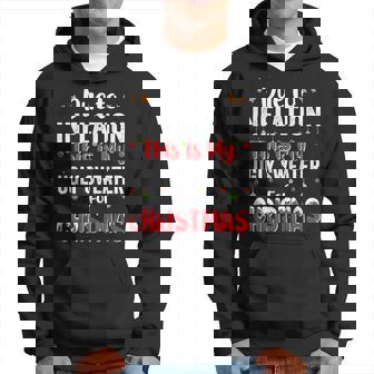 Due To Inflation This Is My Ugly Sweater Christmas Pjs Hoodie | Mazezy