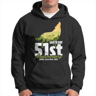 Earth Day 51St Anniversary Wolf Environmental Hoodie - Monsterry