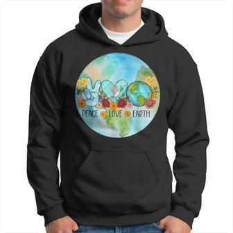Earth Day Peace Love Earth Global Warming Climate Crisis Hoodie - Monsterry