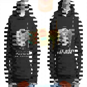 I Eat Cement Cursed Cat Oddly Specific Dank Meme Hoodie - Monsterry