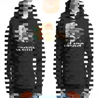 I Eat Cement Moo Deng Hippo Oddly Specific Dank Meme Hoodie - Monsterry