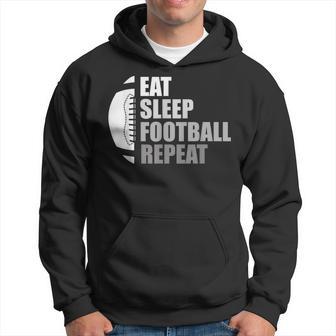 Eat Sleep Football Repeat Football Hoodie | Seseable UK