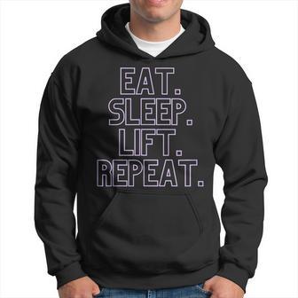 Eat Sleep Lift Repeat Gym Pump Cover Levantamiento De Pesas Sudadera - Regaloses