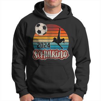 Einschulung Schulkind 2024 School Cone Boy Footballintage Kapuzenpullover - Geschenkecke