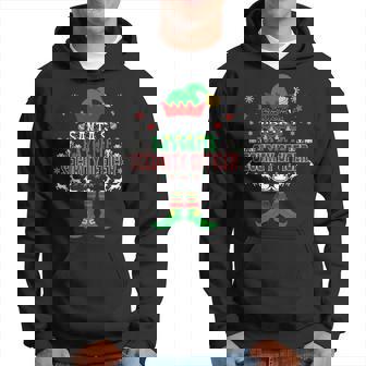 Elf Xmas Santa's Favorite Security Officer Ugly Sweater Hoodie - Thegiftio UK