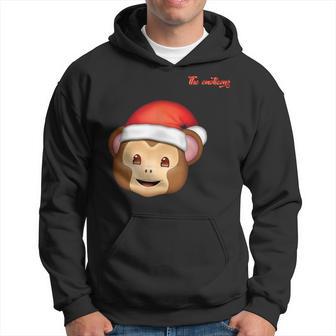 Emoji-Nikolausmütze-Affengesicht Kapuzenpullover - Geschenkecke