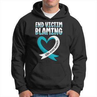 End Victim Blaming Sexual Assault Awarness Hoodie - Thegiftio UK