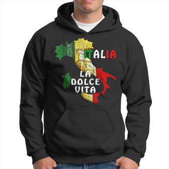 Entdecke Italien Liebe Für Essen Kultur Geschichte Italien Kapuzenpullover - Geschenkecke