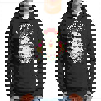 Espooky Vibes Concha Day Of The Dead Mexican Halloween Ghost Hoodie - Thegiftio