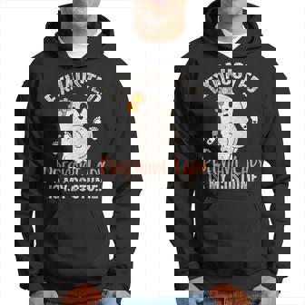 Exhausted Pregnant Lady Is My Costume Halloween Pregnancy Hoodie | Mazezy