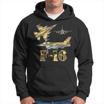 F16 Jet Aircraft Fighter Jet Blueprint F-16 Sufa Hoodie - Thegiftio UK