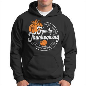Family Thanksgiving 2024 Thankful For My Tribe Group Autumn Hoodie - Thegiftio UK