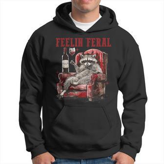 Feeling Feral Racoon Hoodie - Thegiftio UK