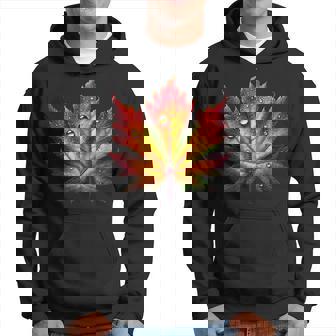 Feuille D'érable Feuillage Feuilles Feuilles Arbre Automne Motif Automne Sweat à capuche - Cadeauxyz