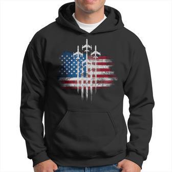 Fighter Jets Usa Flag American Hoodie - Thegiftio UK