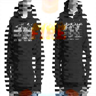 Fire And Ice Last Minute Halloween Matching Couple Costume Hoodie - Thegiftio UK