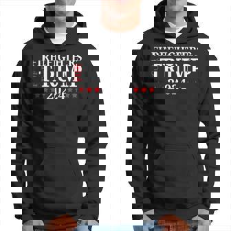 Firefighters For Trump 2024 President Republican Firefighter Hoodie - Thegiftio UK