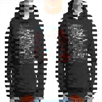 Fireman Firefighter 4Th Of July American Flag Usa Hoodie | Seseable UK