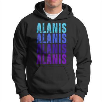 First Name Alanis I Love Alanis Vintage Hoodie - Thegiftio UK