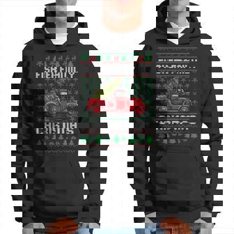 Fisher Family Ugly Christmas Sweater Red Truck Xmas Hoodie | Seseable CA