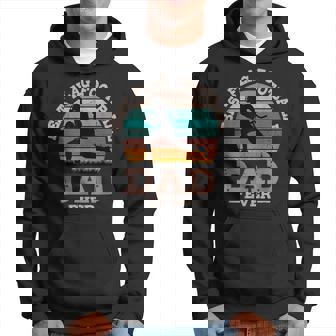 Flag Football Dad Retro Vintage Sport Ball Father's Day Hoodie - Monsterry