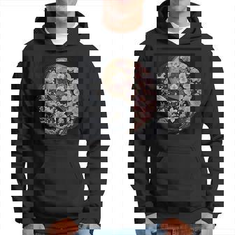 Fleur De Cerisier Rose Yin Et Yang Blanc Sakura Fleur Sweat à capuche - Cadeauxyz