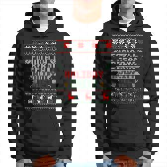 Football Beer And Holiday Cheer Christmas Ugly Sweater Hoodie | Mazezy