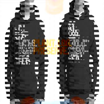 Forestry Worker Woodworker Eat Sleep Forestry Worker Hoodie - Monsterry