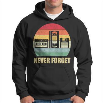 Never Forget Audio Cassette 70S 80S 90S  Kapuzenpullover - Seseable