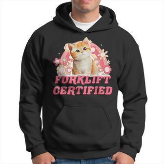 Forklift Certified Cat Forklift Certified Hoodie - Thegiftio UK