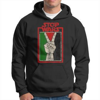 Free Palestine Vintage Palestine Flag Stop For Wars Hoodie - Thegiftio UK