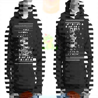 Frog Ugly Christmas Sweater Frog Lover Holiday Present Hoodie | Seseable CA