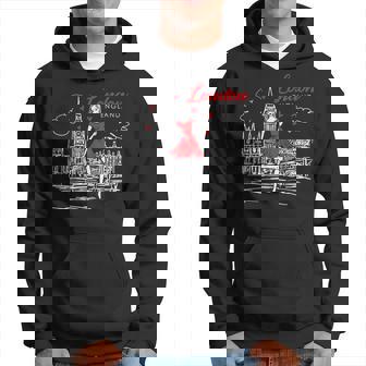 Fun England London Vintage Souvenir Big Ben Hoodie - Thegiftio UK