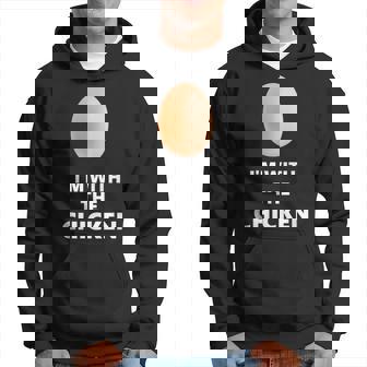 Fun I'm With The Chicken Egg Halloween Costume Hoodie - Thegiftio