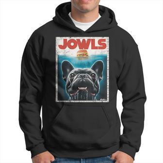 Black French Bulldog Jowls Top Frenchie Mom Dog Dad Hoodie - Thegiftio UK