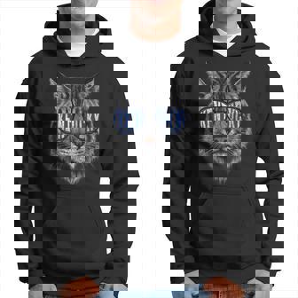 Cat Lovers Graphic Last Name Kentucky Retro Vintage Hoodie - Thegiftio UK