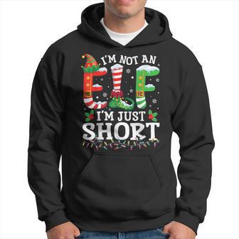 Christmas Family Pajamas I'm Not An Elf I'm Just Short Hoodie - Thegiftio UK