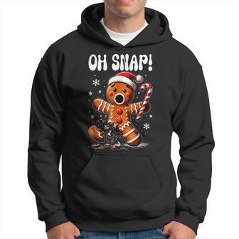 Christmas Gingerbread Man Oh Snap Outfit Pajama Hoodie - Thegiftio UK